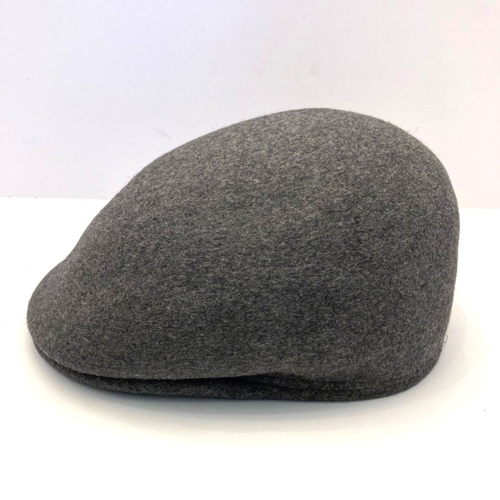 Christys' of London Wool Molded Ivy Cap Ascot Gray Flannel 56 cm UK 6 7/8 US 7 - Picture 3 of 9